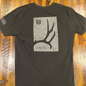 Mtn Ops Black Antler T shirt Large